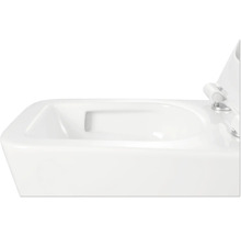 Gros plan de toilettes blanches