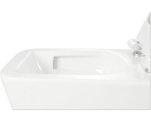 Gros plan de toilettes blanches