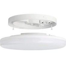 Plafonnier LED blanc avec plaque de montage et vis de fixation