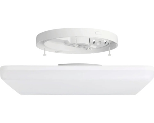 Quadratische LED Deckenleuchte mit Montageplatte und Schrauben