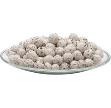 Billes d''argile pour culture hydroponique dans une assiette