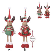 Dekorative Rentierfiguren mit verstellbaren Beinen für die Weihnachtszeit