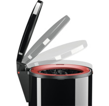 Poubelle à pédale Hailo Pure M 12 litres noir