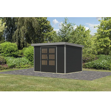 Gartenhaus Karibu Metalwood 4C Blech graualu 322 x 236,5 cm anthrazit