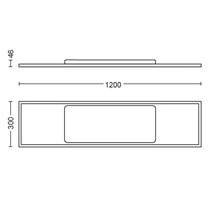 Panneau Philips hue Aurelle 39W 3550 lm l. 120cm blanc