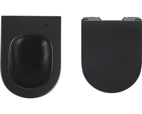 WC suspendu à fond creux avec siège de WC