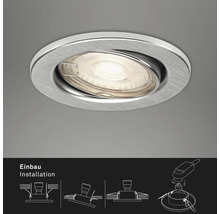 Spot encastrable au plafond avec instructions d''installation