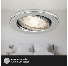Spot encastrable au plafond en aluminium avec ampoule