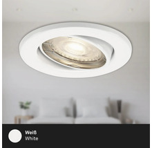 Spot encastrable blanc pour intérieur