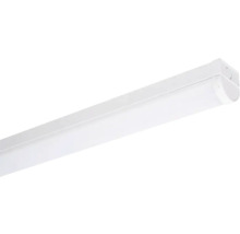 Luminaire LED allongé pour locaux humides, montage au plafond