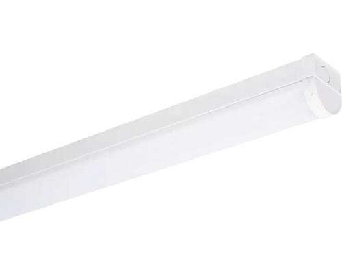 Luminaire LED allongé pour locaux humides, montage au plafond