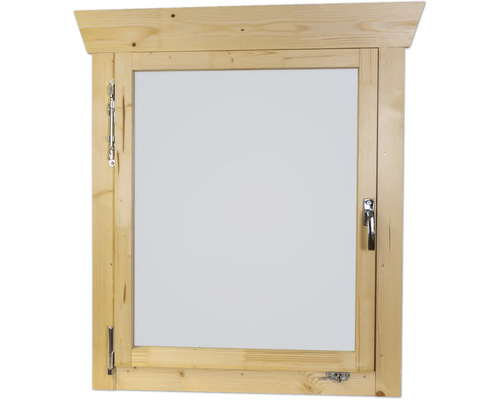 Holzfenster mit Beschlägen