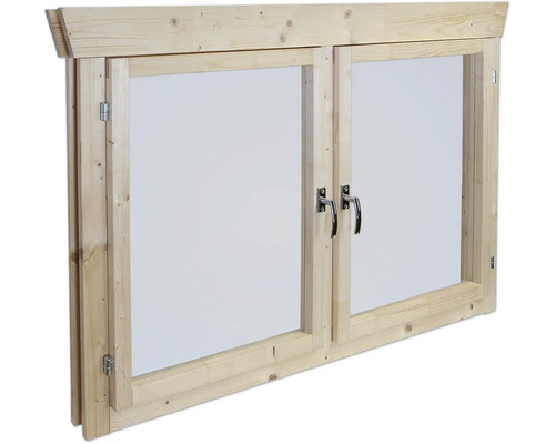 Fenêtre en bois à deux battants