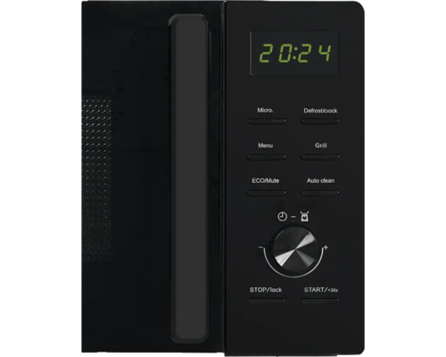 Gros plan d''un four à micro-ondes avec écran et commandes
