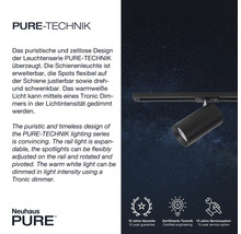 PURE-TECHNIK Schienenleuchte mit drehbarem Strahler