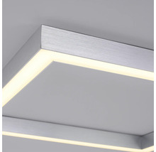 Quadratische Deckenleuchte aus Metall mit LED-Beleuchtung