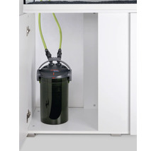 Aquarium Aussenfilter im Unterschrank
