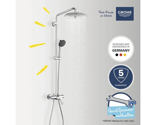 Grohe Duschsystem mit Kopf- und Handbrause