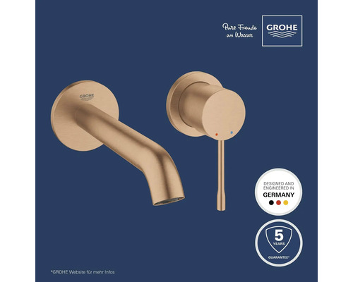 Grohe Armatur zur Wandmontage mit fünf Jahren Garantie