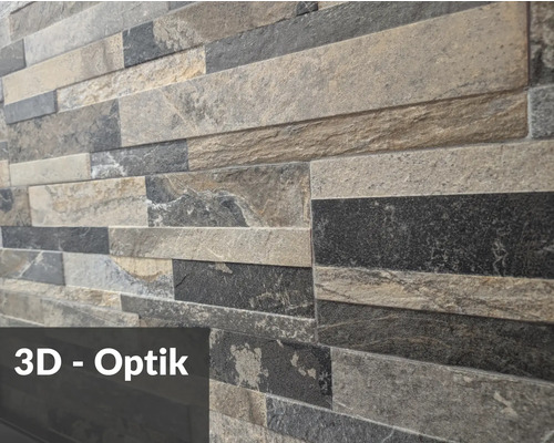 Wandverkleidung in 3D Optik mit Steinmuster