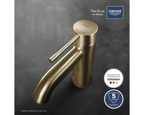 Mitigeur de lavabo doré de Grohe