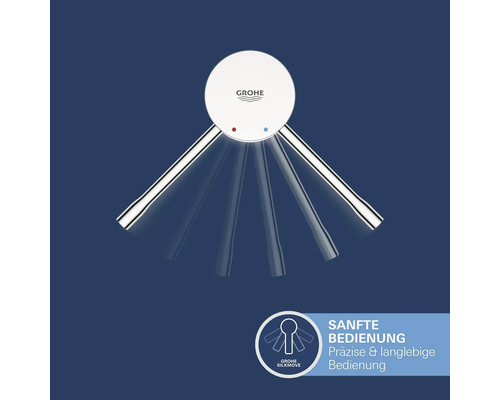 Robinet Grohe avec animation de commande et technologie SilkMove