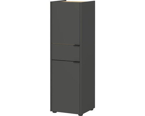 Armoire haute avec deux portes et poignées