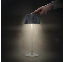 Dekorative Tischleuchte mit Berührungssensor und Hand