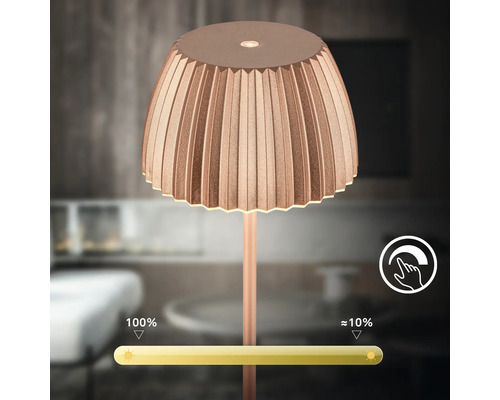 Dekorative Tischleuchte mit Dimmfunktion