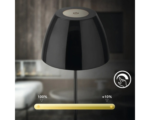 Tischleuchte mit Touch-Funktion zur Helligkeitsregulierung