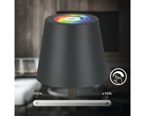 Tischleuchte mit Touchfunktion zur Helligkeitsregelung