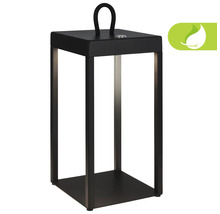 Schwarze LED-Tischleuchte mit Tragegriff