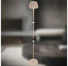 Stehleuchte mit plissiertem Lampenschirm für Innenräume