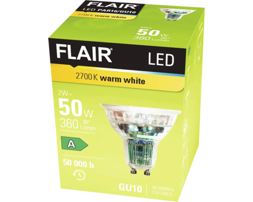 Emballage d''une lampe LED Flair avec douille GU10