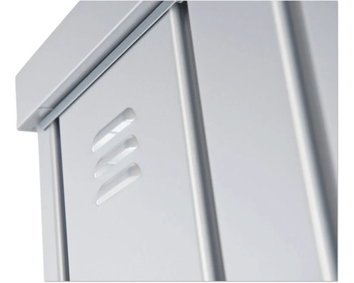 Vue détaillée d''une armoire à outils avec fentes de ventilation