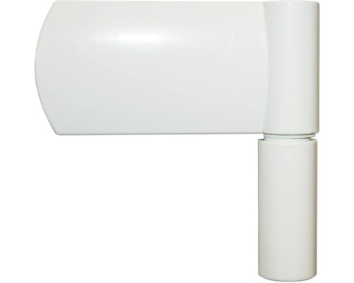 Paumelle de porte blanche