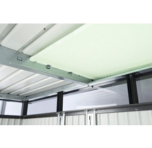 Gerätehaus biohort HighLine H2 Standardtür 275 x 195 cm silber-metallic