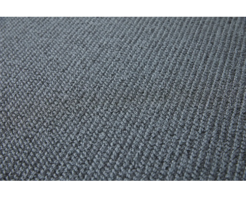 Nahaufnahme eines grauen Teppichs mit Textilstruktur