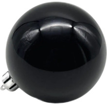 Boule de Noël noire en plastique