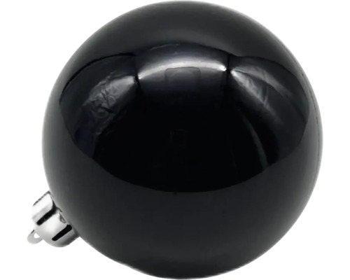 Boule de Noël noire en plastique
