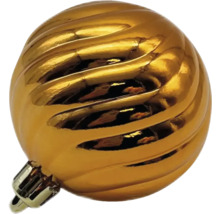 Boule de Noël dorée avec motif en spirale