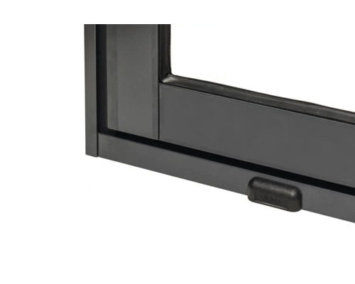 Gros plan d''une fenêtre noire