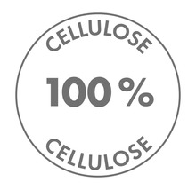 Symbol für 100 Prozent Zellulose