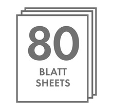 Symbol für 80 Blatt