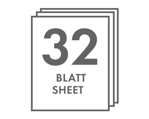 Symbol für 32 Blatt