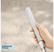 Handbrause im Gebrauch mit normalem Strahl