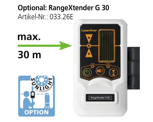 Laserliner RangeXtender G 30 pour une portée jusqu''à 30 mètres