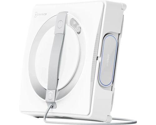 Fensterputzroboter mit Griff und Sicherheitsseil