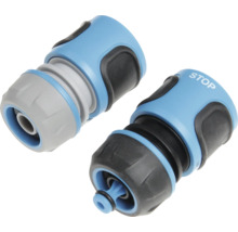 Deux raccords de tuyau pour tuyaux d''arrosage