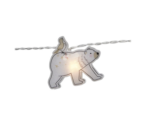 Guirlande lumineuse décorative avec motifs d''ours et d''oiseaux